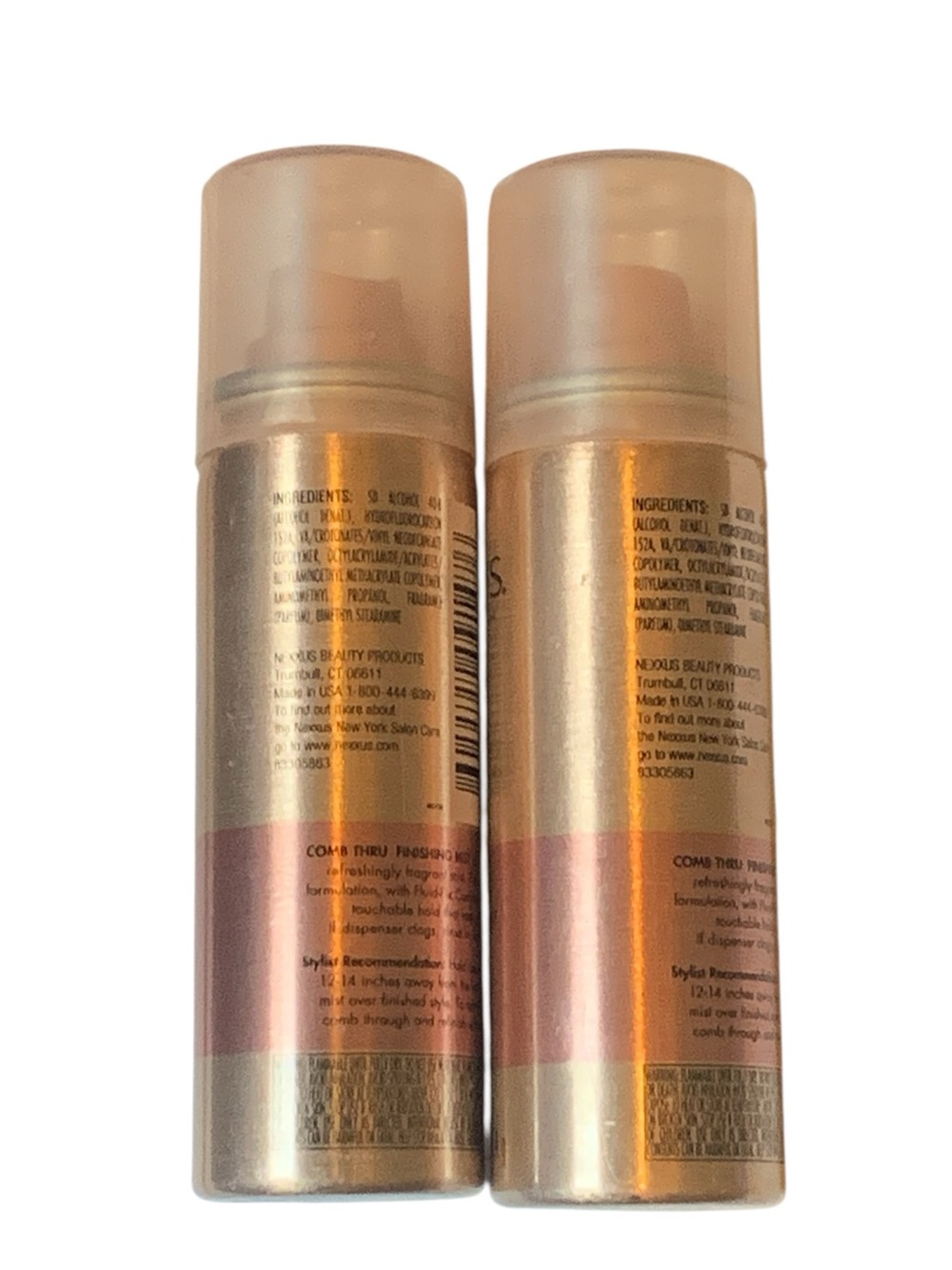 Nexxus Comb Thru Finishing Mist Med Hold Hair Spray 1.5 oz Gold Can Discontinued - Picture 2 of 2